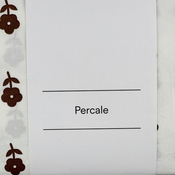 The Company Store x Heather Taylor Home King Sheet Set Nutmeg Floral Percale - Picture 3 of 8